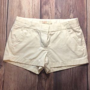 JCrew white Chino 3” inseam